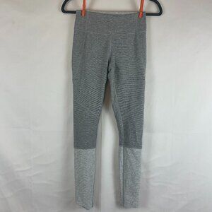 Outdoor Voices Athletic Leggings XS Space-Dye Gray Slit Pocket